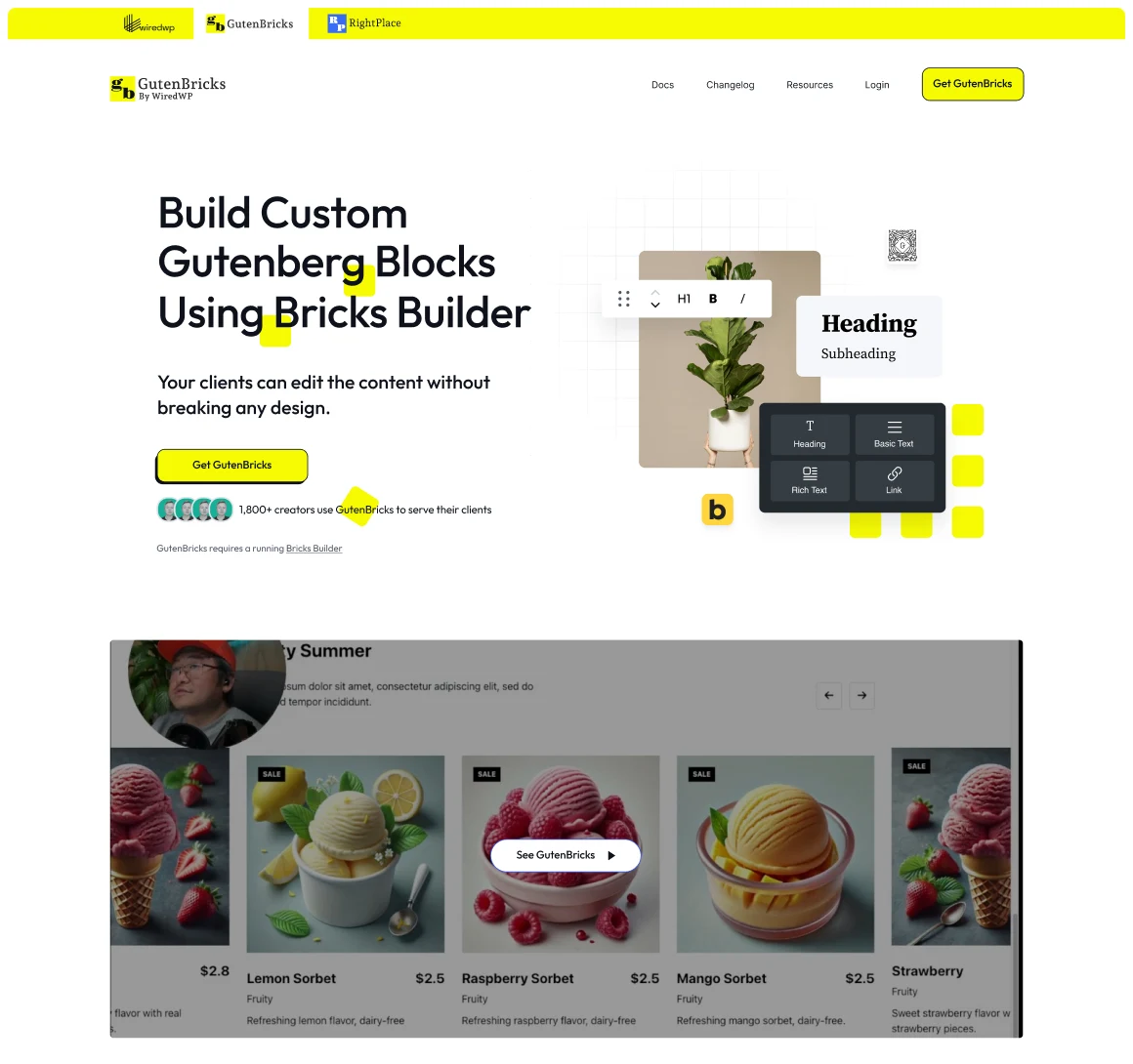 gutenbricks websites